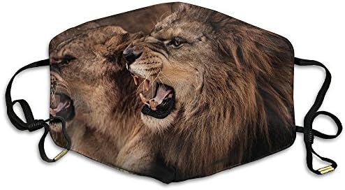 Breathe Healthy Face Mask Fierce Lion Comfortable, Reusable - Filters Dust,Pollen,Allergens,&amp; Flu Germs Dust Mask