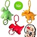 Manhattan Toy Company (Set of 3) Newborn Baby Toys Plush Jiggle Hanging Toys for Babies Teething