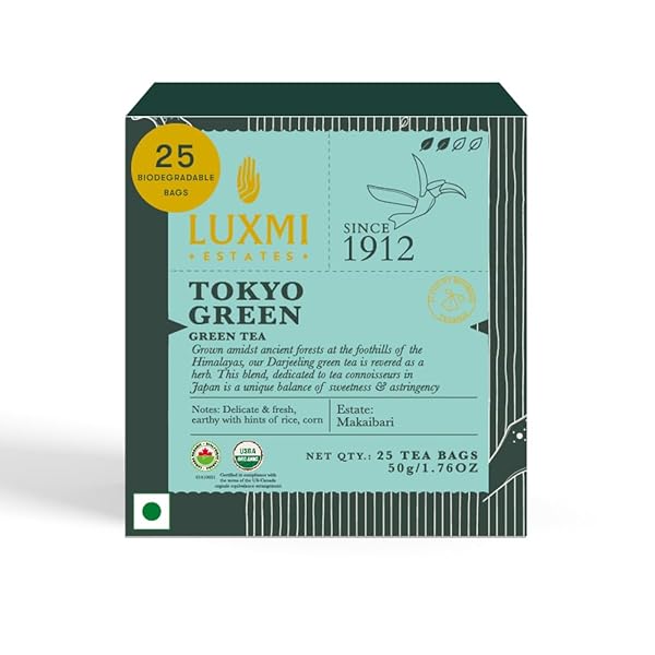 LUXMI ESTATES TOKYO GREEN ORGANIC GREEN TEA (25...