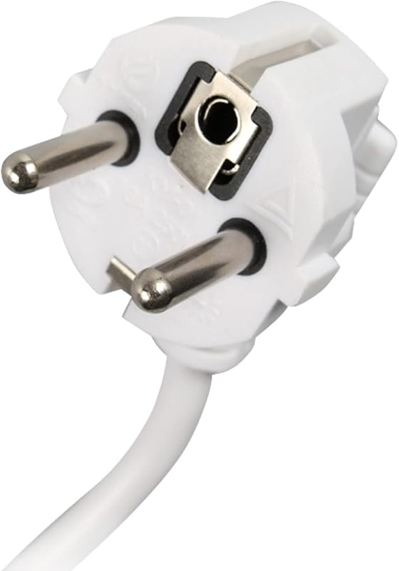 Lot de 2 réglementations 6 prises Schuko 1 m Blanc sans interrupteur 7hSevenOn