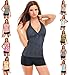 Ladies Push up Tankini with hotpants/Panty two pieces different colors f2576