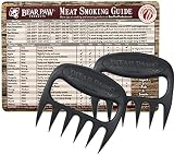Bear Paws Meat Forks - Meat Shredders - Includes Meat Smoking Guide Magnet