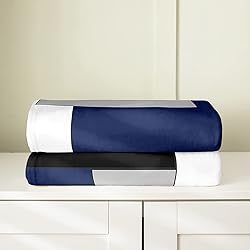 Feelyou Kids Navy Blue Geometric Plush Blanket