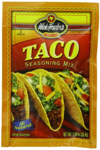Wick Fowler's Products Taco Seasoning, 1.25-Ounce Boxes (Pack of 24)