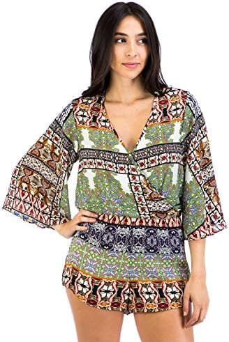 Eight Sixty Women's Mecca Surplus Romper L Navy/Multi