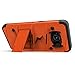 ZIZO Bolt Series Samsung Galaxy S8 Case Military Grade Drop Tested with Tempered Glass Screen Protector, Holster Orange Black