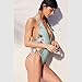 CoCo Fashion Womens Push up Padded Colorblock Bikini Swimwear Swimsuit