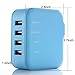 Lumsing® 4-Port 21W Family-sized USB Wall Charger AC Power Adapter for Apple and Anroid Devices