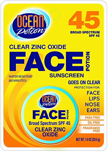 Ocean potion spf45 face zinc oxide clear 1 oz. (3-pack)