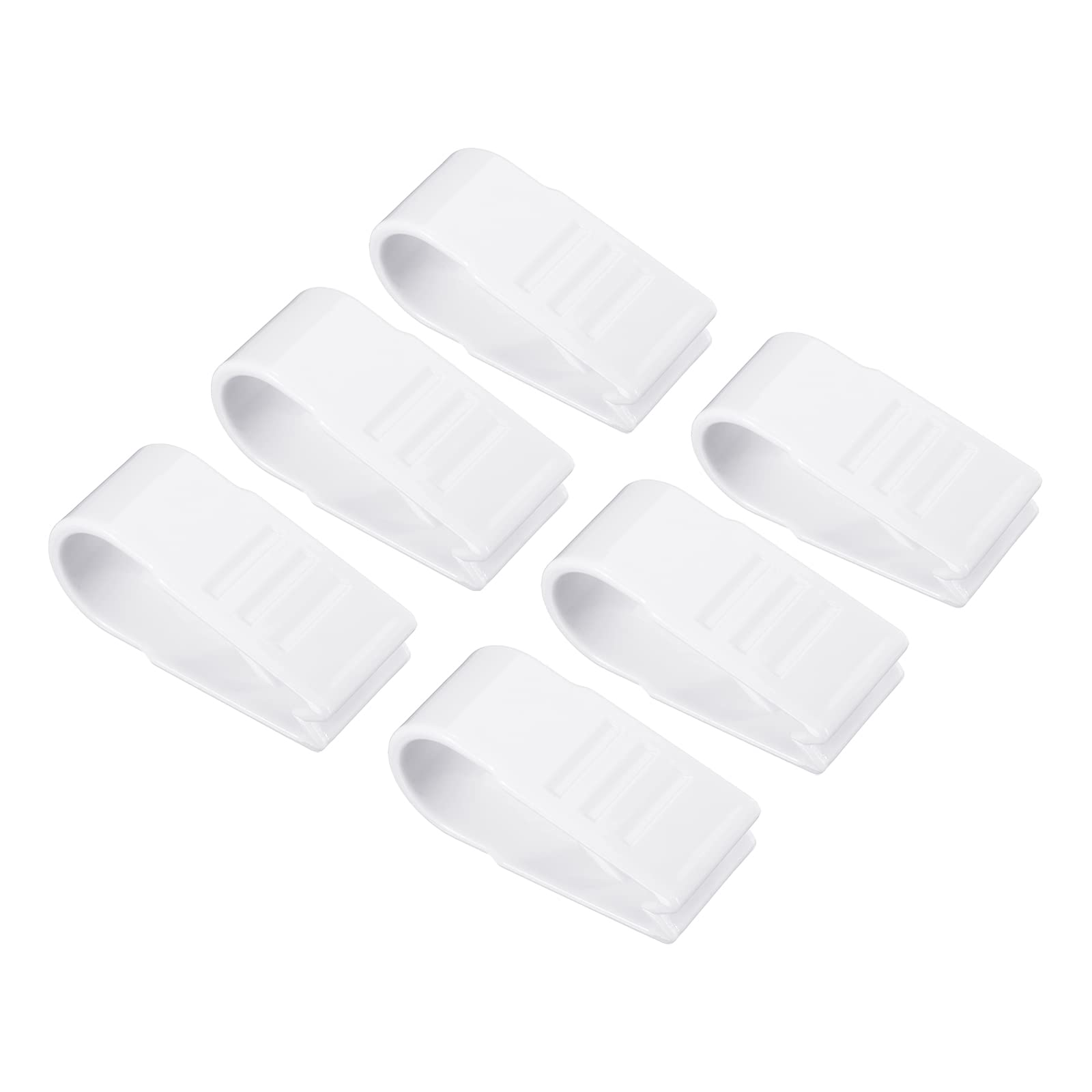 PATIKIL Quilt Cover Clips,6pcs No Pins Plastic Duvet Clips Keep Corner in Place Quilt Fixer for Clip Bed Sheet Fastener Clip,White