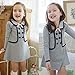 Shouhengda Kid Girls Tops Pullover Long Sleeve Dress Preppy Style Outwear Coat
