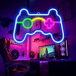 Game Neon Sign Gamepad Shape LED Neon Signs for