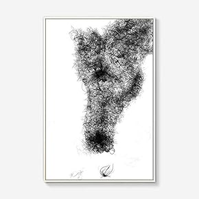 Framed Canvas Wall Art for Living Room, Bedroom Black Horse Canvas Prints for Modern Home Decoration Ready to Hang - 16"x24" inches