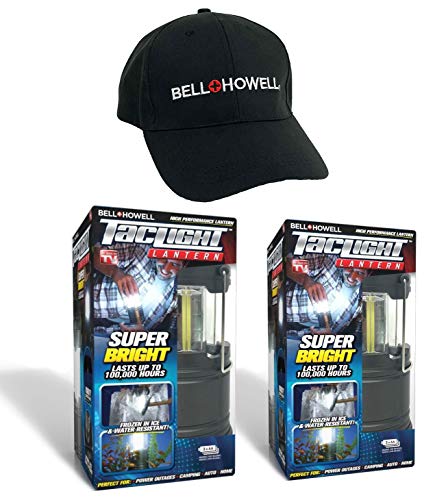 Bell + Howell 2-Pack TACLIGHT Lantern with Cap, Collapsible As Seen On TV