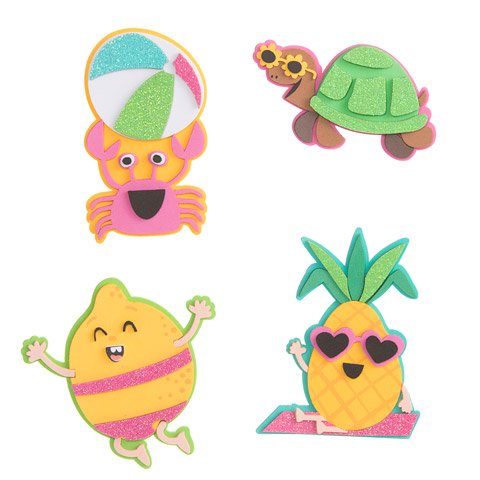 Summer Poolside Character Foam Craft Kit- Makes 20