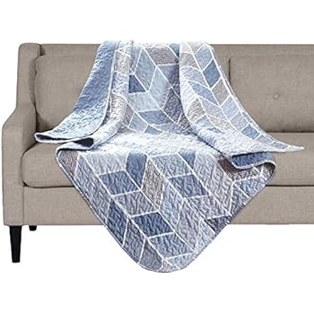 SLPR Heather Printed Quilted Throw Blanket (50