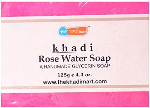 HERBAL TRADERS Rose Water Soap, 125 Grams