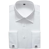 Alimens & Gentle French Cuff Regular Fit Dress Shirts (Cufflink Included)