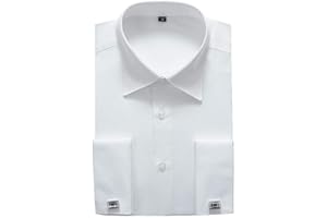 Alimens & Gentle French Cuff Regular Fit Dress Shirts (Cufflink Included)