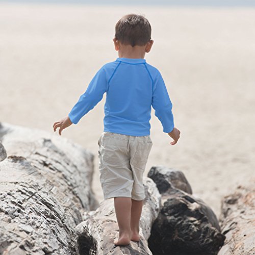 i play. Long Sleeve Rashguard Shirt | All-day UPF 50+ sun protection-wet or dry,Light Blue Classic,24 months - Thumbnail 3