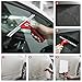 Coavas Adjustable-Window-Squeegee Squeak-Free Hand Shower Car Glass Windows Cleaner with Adjustable Double Edged Aluminium and Flexible Rubber Blades, 11.8”