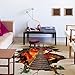 Highpot 3D Flaming Floor Wall Stickers Removable Mural Decals Vinyl Living Room Art