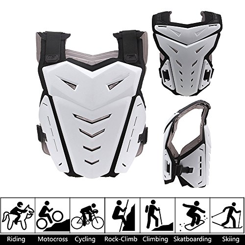 Possbay Chest Back Protector, Body Vest Armor Protective for Motocross Riding Skating Skiing Scooter