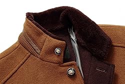 chouyatou Men's Gentle Band Collar Single Breasted