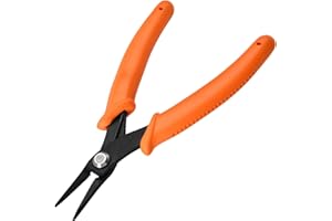 LEONTOOL Long Nose Pliers Serrated Jaws Tweezer Nose Pliers Specialty Pointed Nose 1.5mm Diameter Tip Mini Needle Nose Plier 