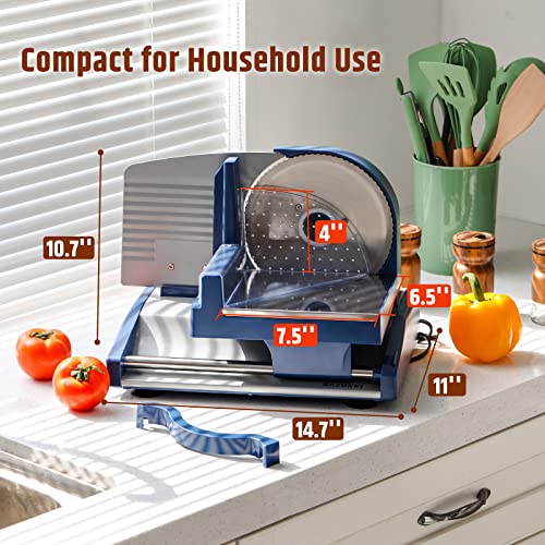 Razorri Electric Food Slicer, Meat & Deli Food Slice, 2 Shapes