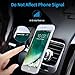 MEIDI Air Vent Phone Holder, Universal Magnetic Phone Car Mount 360 Rotation Cell Phone GPS Holder (Silver)
