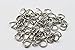 RenBa 100 Pcs Metal Swivel Lanyard Keychain Rings with Chain Claw Clasp Hook Key Rings and 100 Pcs Screw Eye Pins Bulk for Crafts
