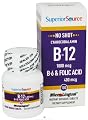 MicroLingual No Shot Cyanocobalamin B12 (1000mcg) + B6 & Folic Acid (400mcg)