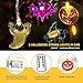 MZD8391 Halloween Decorations Lights, 4 Patterns in 1 Halloween String Lights, Pumpkin Bat Ghost Spider 20 LED Fairy Lights for Indoor/Outdoor Halloween Party Decoration (Battery Operated)