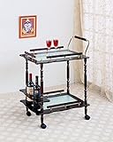 Coaster Home Furnishings 910010 Traditional Serving Cart, Cherry