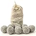 Kitchow Organic Dark Wool Dryer Balls, 8-Pack — Made for Drying Colors/Darks — Natural Ecofriendly Fabric Softener — Reusable Dryer Sheets for Infants