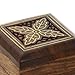 ShalinIndia Wooden Box for Jewelry Handmade - Wood Trinket Box - Perfect for Rings, Earrings, Toe Rings & Cuff Links