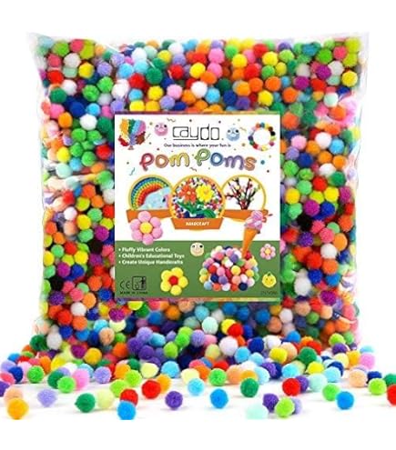 Amazon.com: Caydo 400 Pieces 1 Inch 20 Colors Pompoms Arts