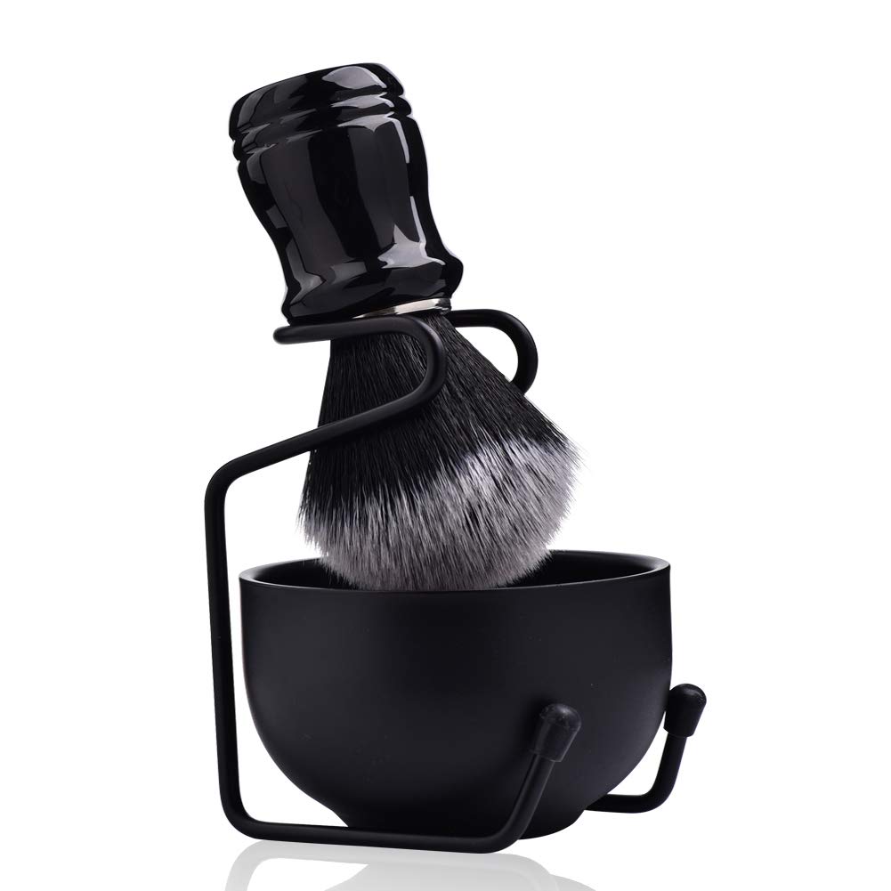 Je&Co Men's Shaving Brush Set, High Dense Synthetic