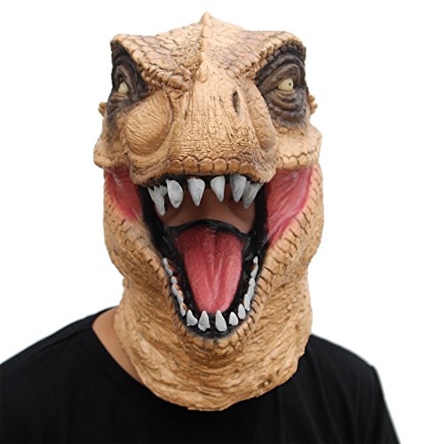 CreepyParty Novelty Halloween Costume Party Animal Head Mask Dinosaur