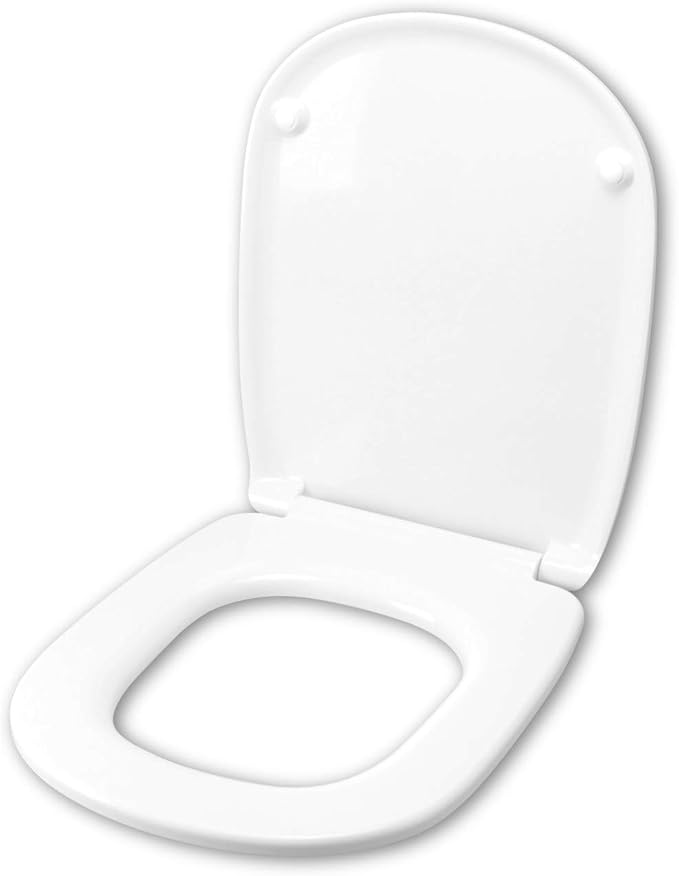 Copriwater Per Wf Sintesi Termoindurente Bianco – Cerniere Inox Con Soft Close (rallentata) E Sgancio Rapido – Made In Italy - 4