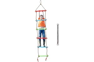 RedSwing 6.6 Ft Rope Ladder for Kids, Climbing Ladder for Swing Set, Hanging Rope Ladder with 1 Strap, Great for Play Set, Ou