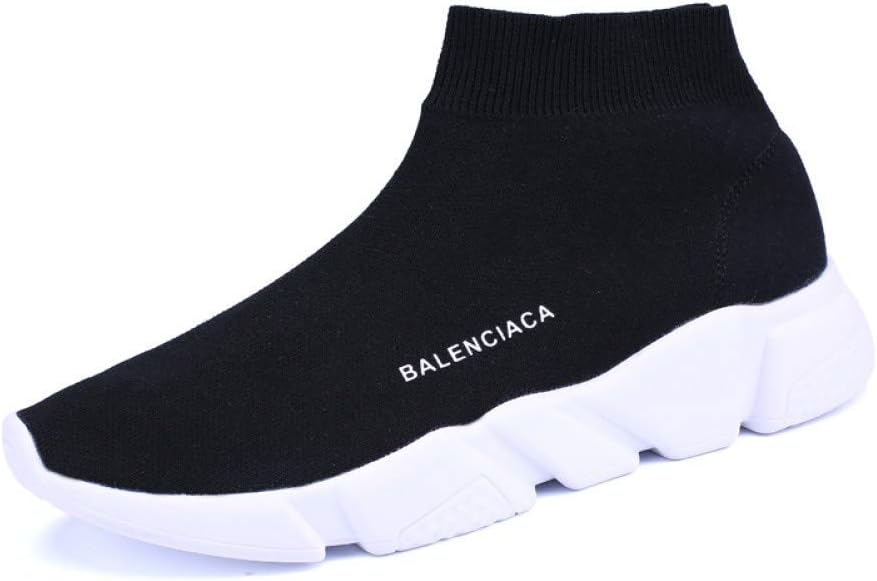 OHOLXMZ Unisex Breathable High Top Sports Shoes New Womens Ladies Sneakers Trainers Sock Runners Comfy Speed Knit Gym Shoes