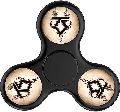 GGGfight-For twisted_sister_old_school_tat Fidget Spinner High Speed Bearing ADHD Focus Anxiety Relief Toys for Children and Adults-black