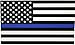 Thin Blue Line American Flag Magnets(Two Pack!!!) Apply to cars trucks refrigerators toolboxes lockers etc...|2-3 X 5 In Magnets|Full Color| KCD709