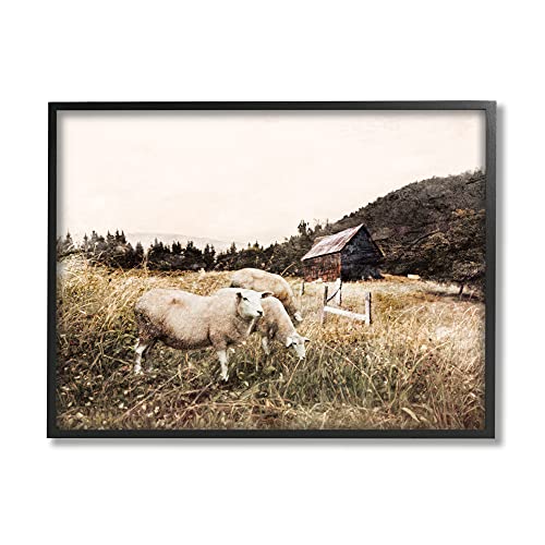 Stupell Industries Autumn Field Farm Sheep Grazing Wilderness, Designed by Blue…