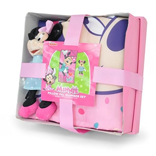 80 Off Disney Minnie Mouse Pillow Pal Slumber Set Realevaluation Com
