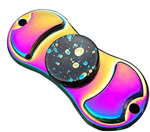 Alandaus Rainbow Fire Camouflage Starry Sky Crab Hand Spinner Finger Pocket Toy