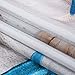 Nautical Shower Curtain, Marine Sail Boat Beach Starfish Shell Sea Life Shower Curtain with 12 Hooks, Waterproof Shower Curtain (White Blue #1, 70