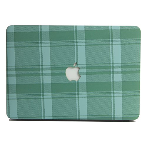 Laptop MacBook Pro Case Design - L2W Laptop Computers Pu Leather Classic Lattice Pattern Case For Apple MacBook Pro 13.3 Inch Old With CD Drive [Bottom Model:A1278],Plastic Hard Cover Shell Green